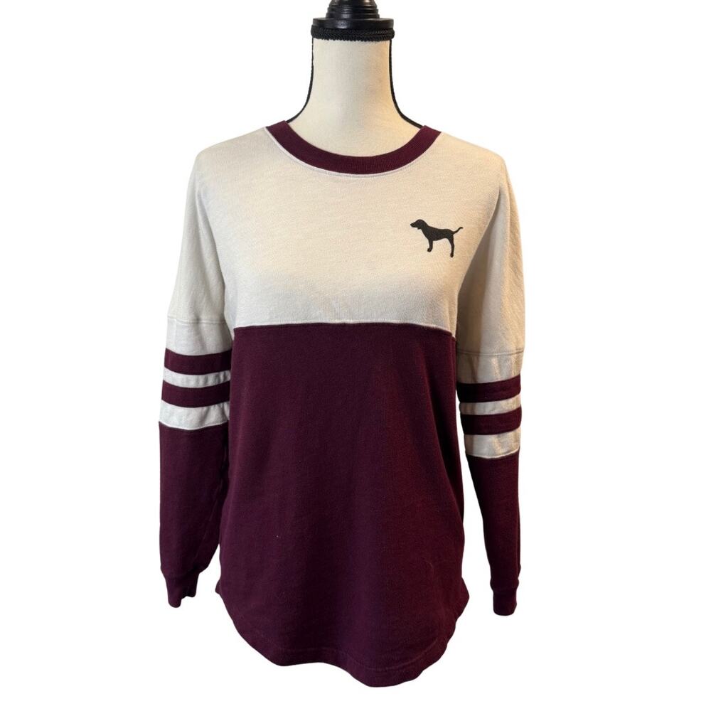 Pink Victoria’s Secret Women’s Oversized Sweatshirt Size XS